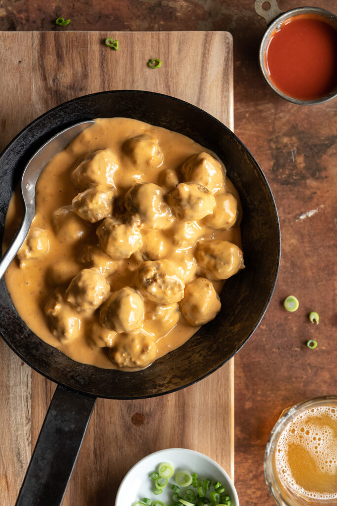 Beer Cheese Meatballs