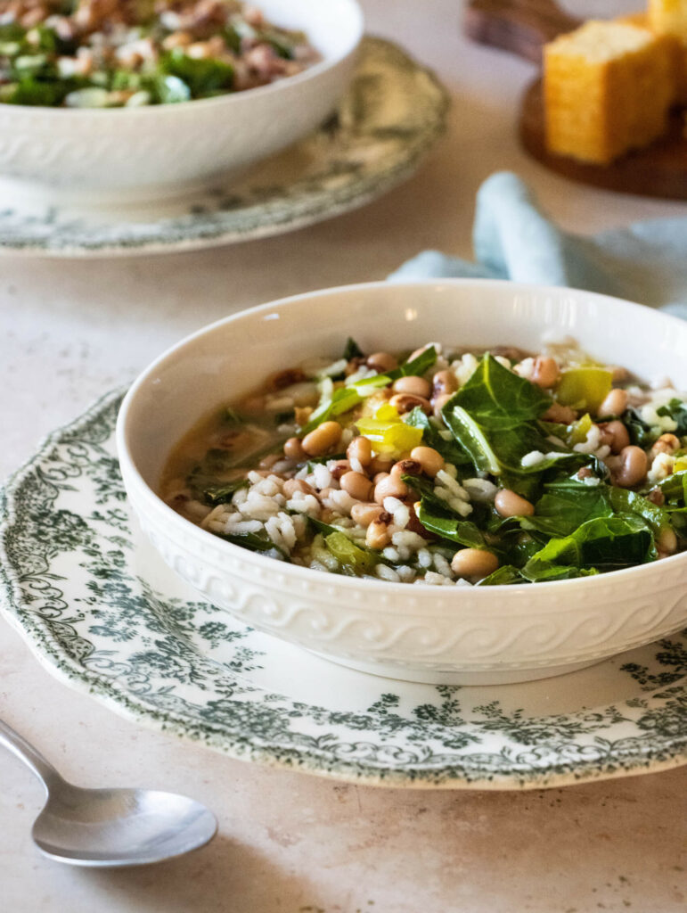 Black Eyed Peas and Greens