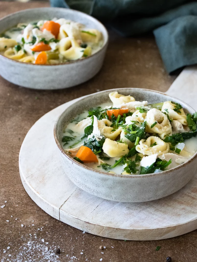 Creamy Chicken Tortellini Soup