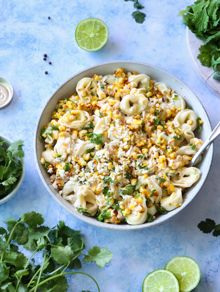 Grilled Street Corn Tortellini Salad