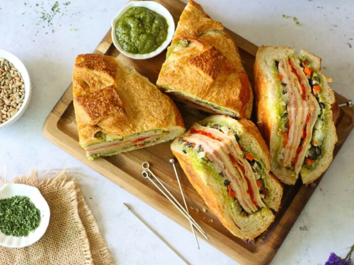 Italian Pesto Picnic Sandwich