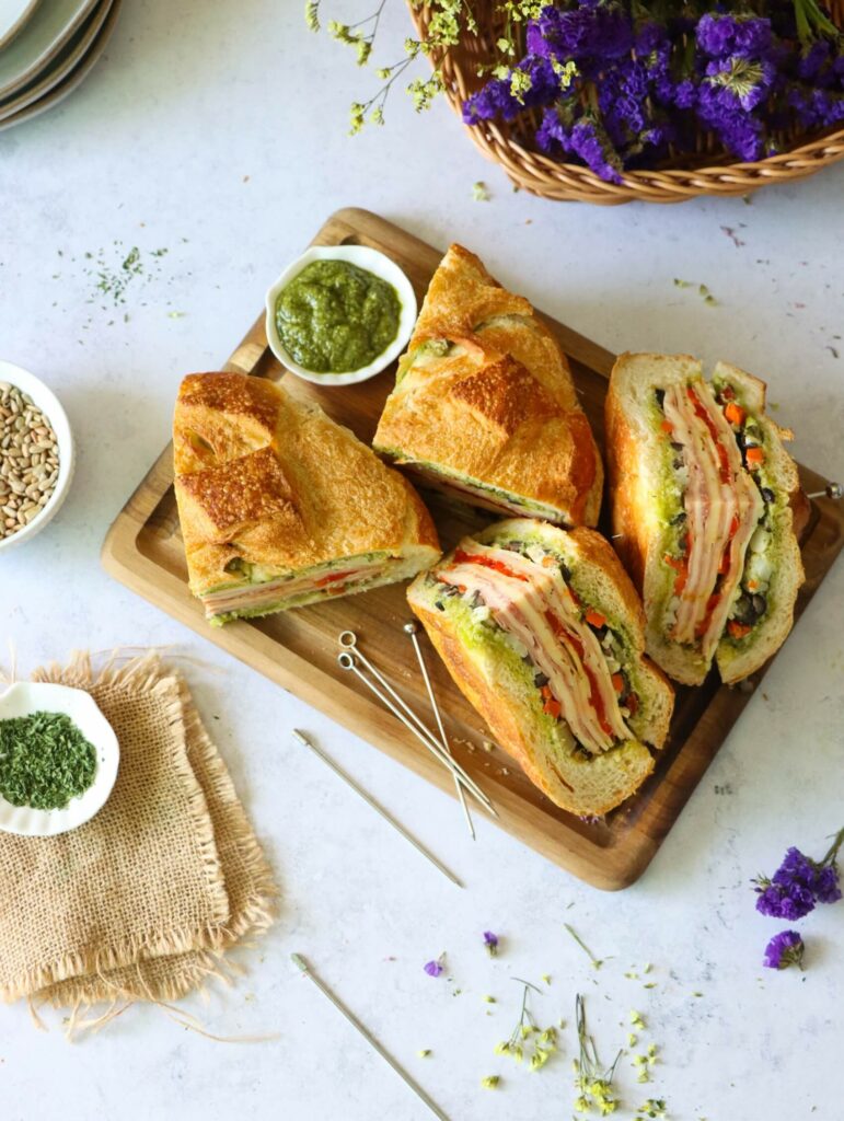 Italian Pesto Picnic Sandwich