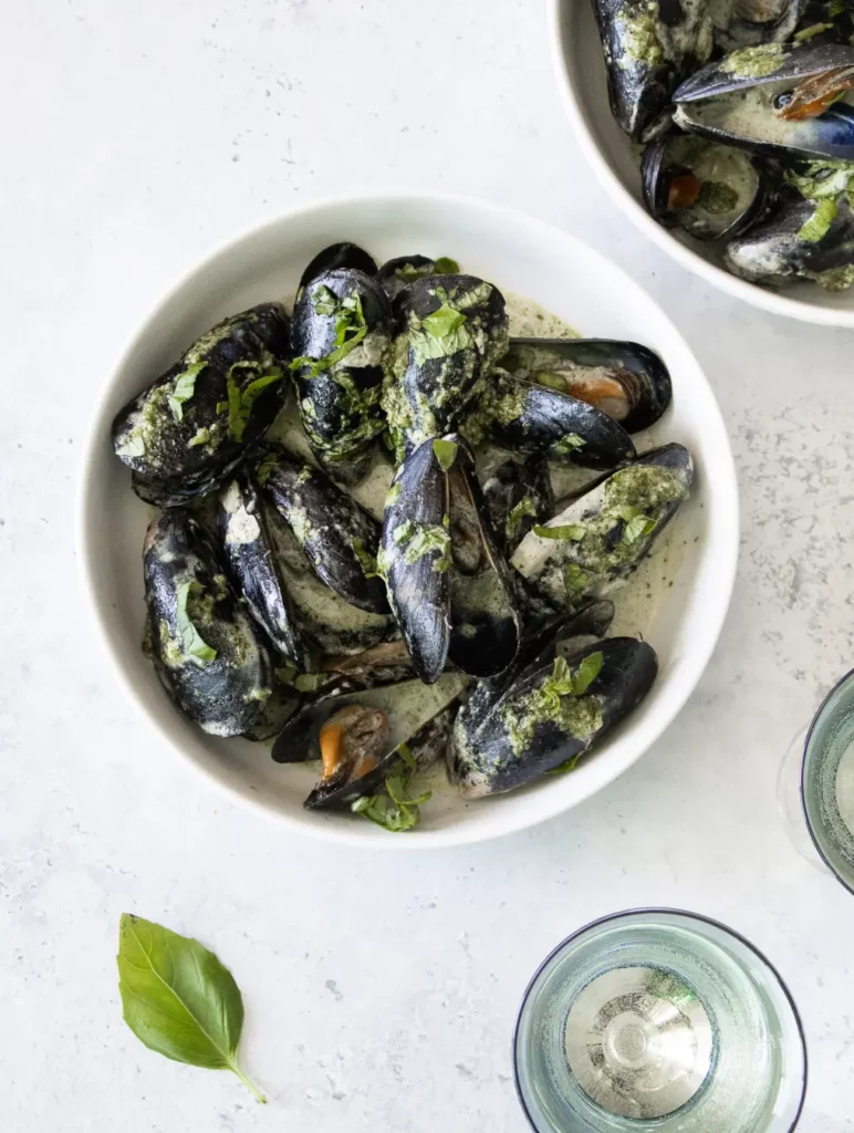 Pesto Mussels