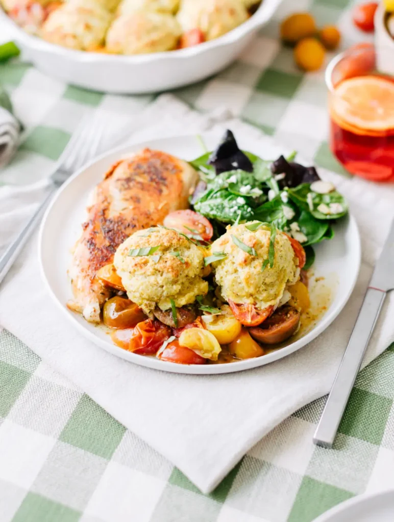 Savory Tomato Cobbler