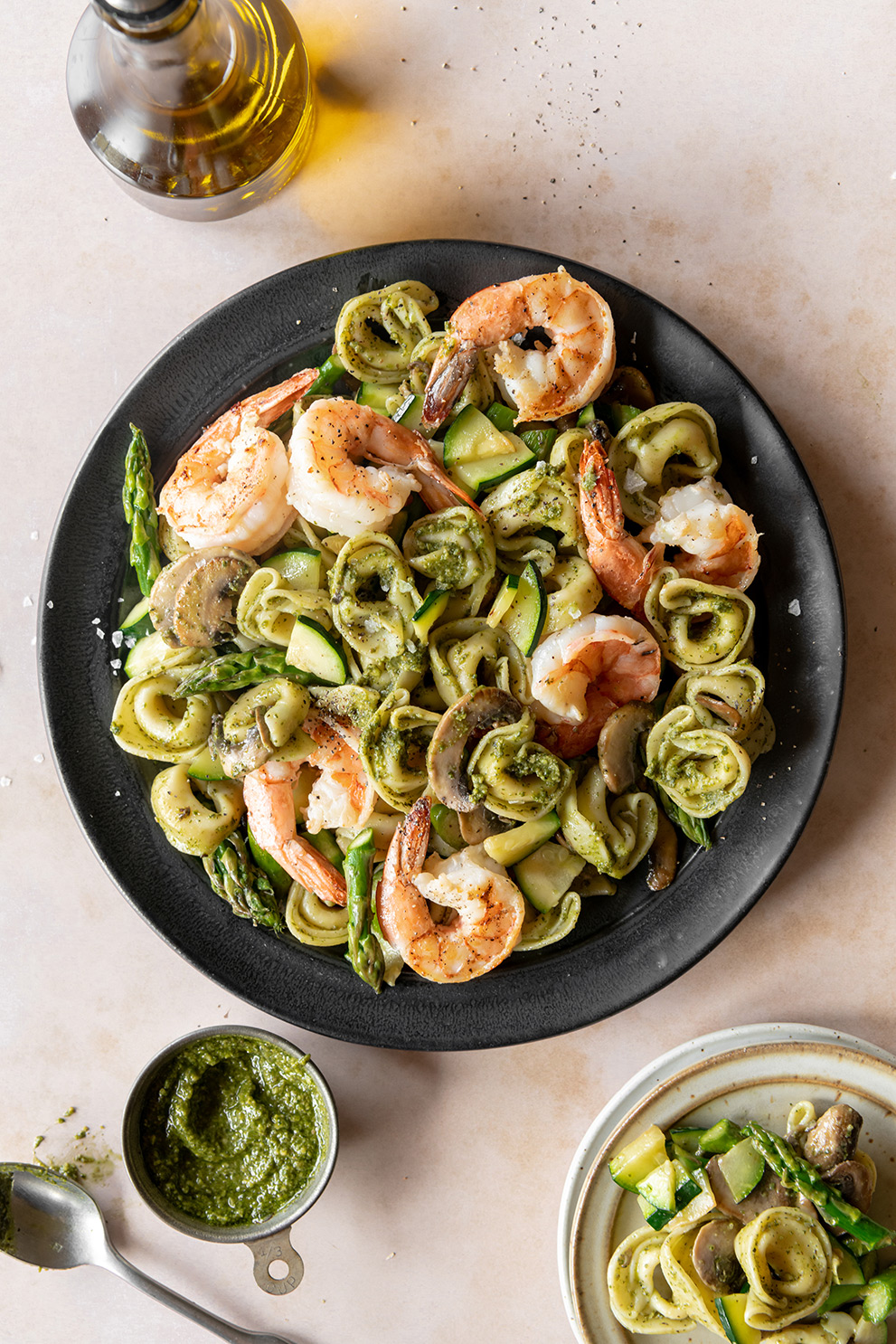 5-minute Pesto Shrimp Tortellini - Armanino