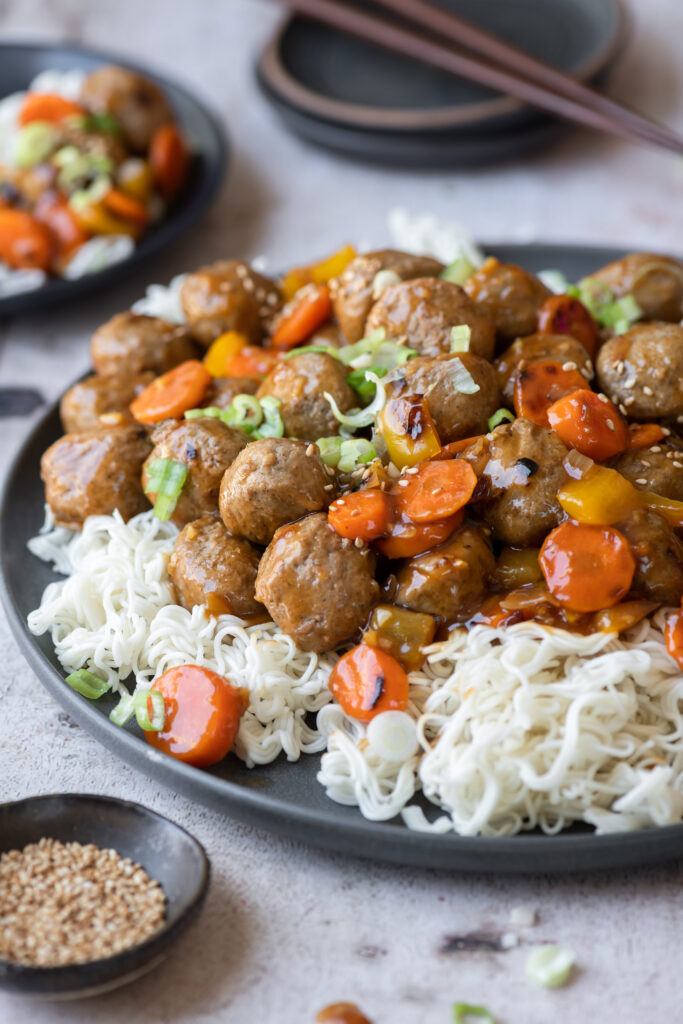 Szechuan Spicy Meatball Skillet