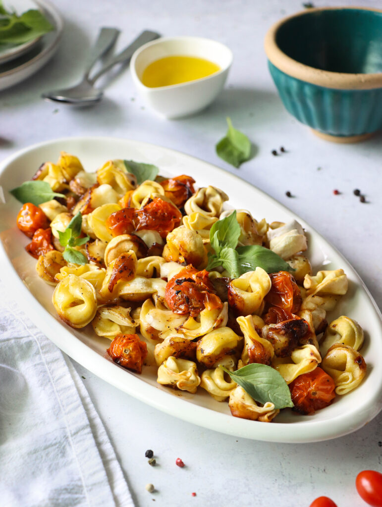 Tortellini Caprese Sheet Pan Dinner