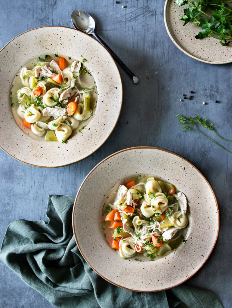 Turkey Tortellini Soup